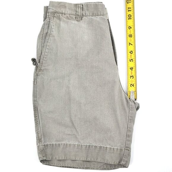 Columbia Taupe Tactical Utility Shorts Zipper Velcro Pockets Men's Size 30 - Picture 8 of 11
